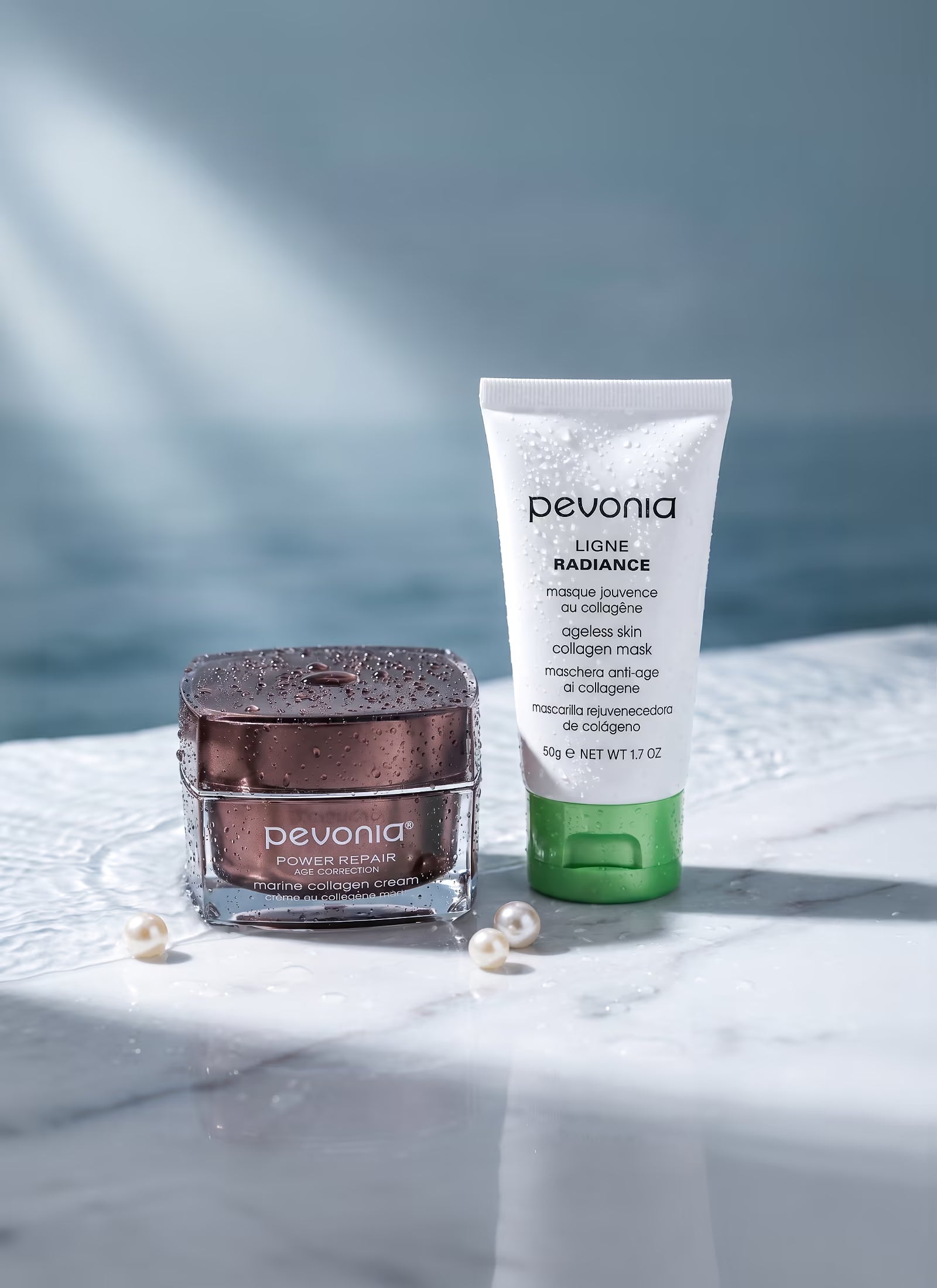 Marine Collagen Cream & Collagen De-Ageing Face Mask Duo